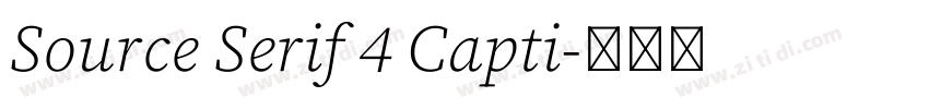 Source Serif 4 Capti字体转换